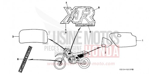 MARKE (RN) XR250RN de 1992
